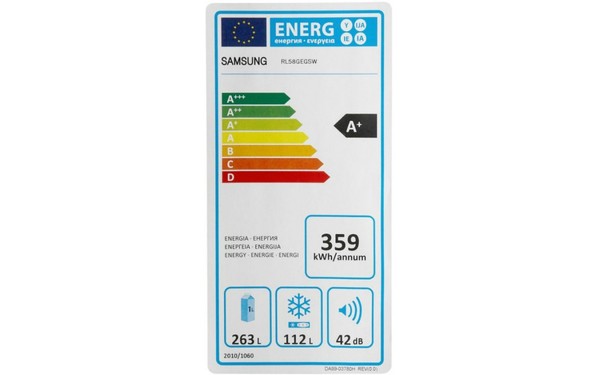 SAMSUNG RL58GEGSW - &Eacute;tiquette &eacute;nergie