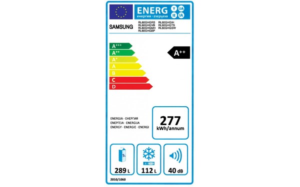 SAMSUNG RL60GHGIH - &Eacute;tiquette &eacute;nergie
