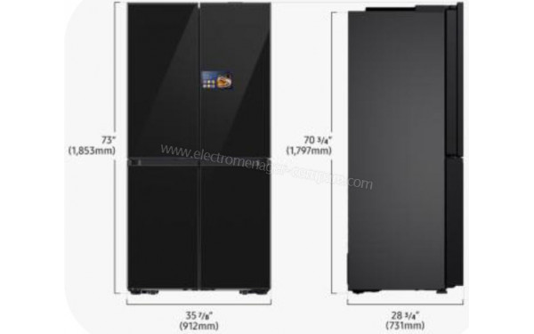 SAMSUNG RM90F67CEC - Dimensions