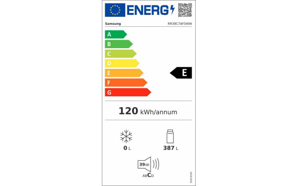 SAMSUNG RR39C7AF5WW - &Eacute;tiquette &eacute;nergie v2
