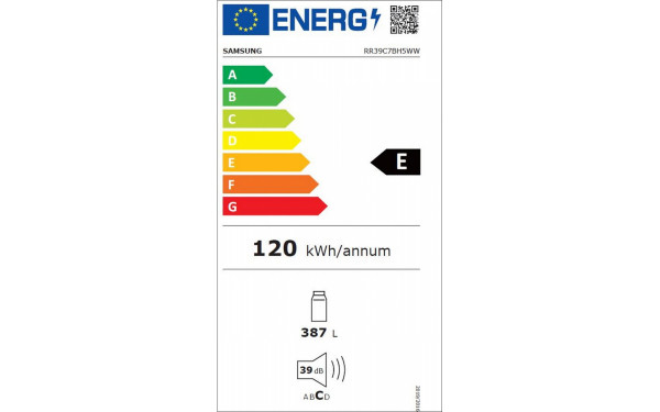 SAMSUNG RR39C7BH5WW - &Eacute;tiquette &eacute;nergie v2