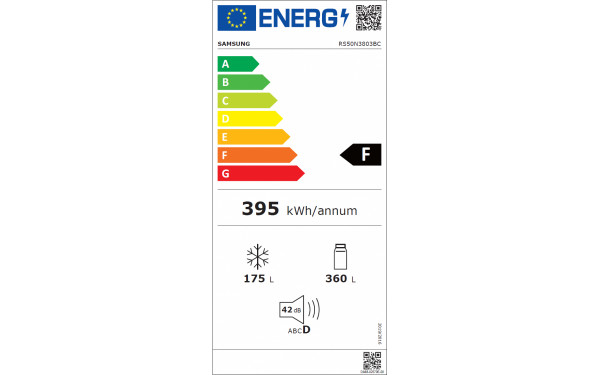 SAMSUNG RS50N3803BC - &Eacute;tiquette &eacute;nergie v2