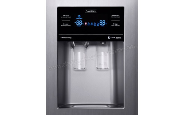 SAMSUNG RS53K4400SA - Panneau de commandes et distributeur