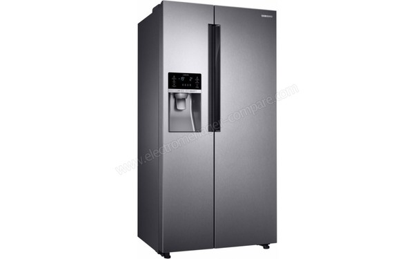SAMSUNG RS58K6307SL - Vue 3/4 gauche (cr&eacute;dit : Boulanger)