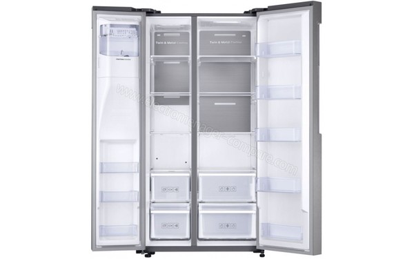 SAMSUNG RS58K6537SL - Vue de l'int&eacute;rieur (cr&eacute;dit : Boulanger)