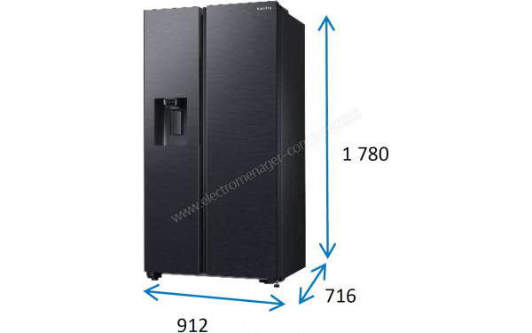 SAMSUNG RS65DG5403B1 - Dimensions
