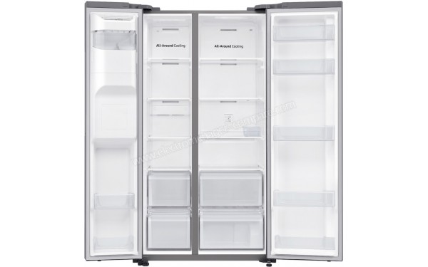 SAMSUNG RS65R5401M9 - Vue de l'int&eacute;rieur (cr&eacute;dit : Darty)