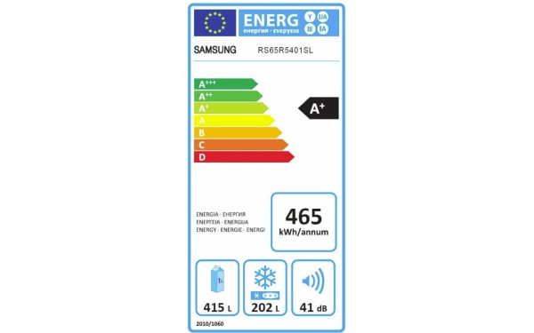 SAMSUNG RS65R5401SL - &Eacute;tiquette &eacute;nergie