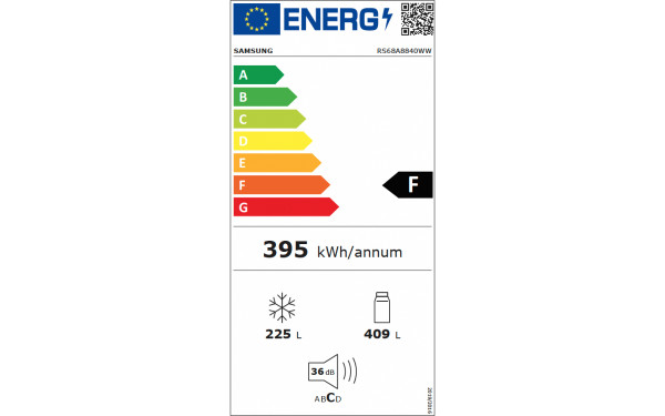 SAMSUNG RS68A8840WW - &Eacute;tiquette &eacute;nergie v2