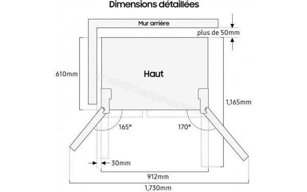 SAMSUNG RS68CG882ES9 - Dimensions