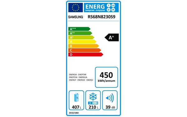 SAMSUNG RS68N8230S9 - &Eacute;tiquette &eacute;nergie