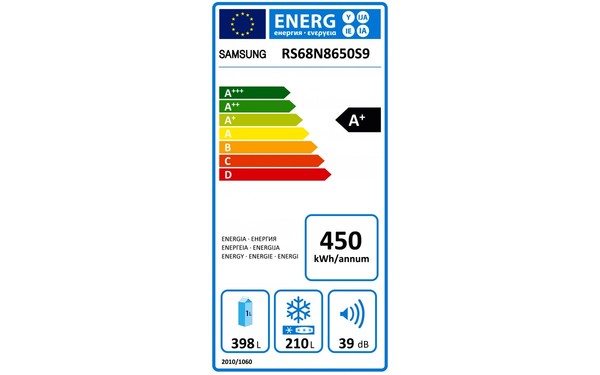 SAMSUNG RS68N8650S9 - &Eacute;tiquette &eacute;nergie