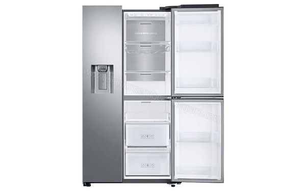 SAMSUNG RS68N8671SL - Vue de l'int&eacute;rieur vide du r&eacute;frig&eacute;rateur