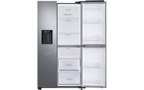 SAMSUNG RS68N86F0S9 - Vue de l'int&eacute;rieur de la partie r&eacute;frig&eacute;rateur vide