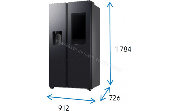 SAMSUNG RS90F66BEF - Dimensions