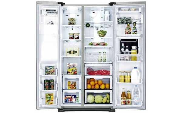 SAMSUNG RSG5PUSL - Vue de l'int&eacute;rieur (cr&eacute;dit : Darty)