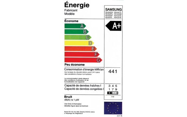 SAMSUNG RSH5UEPN - &Eacute;tiquette &eacute;nergie
