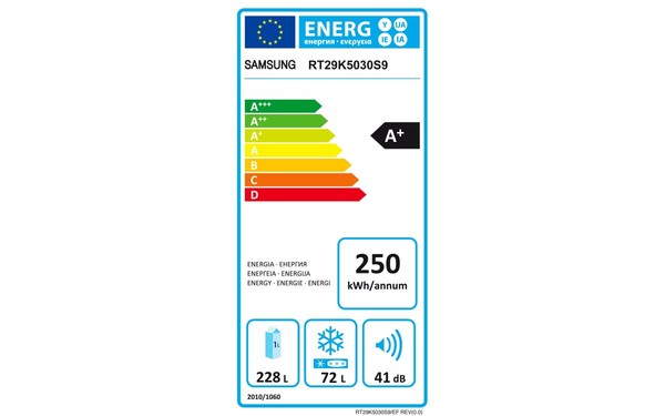 SAMSUNG RT29K5030S9 - &Eacute;tiquette &eacute;nergie