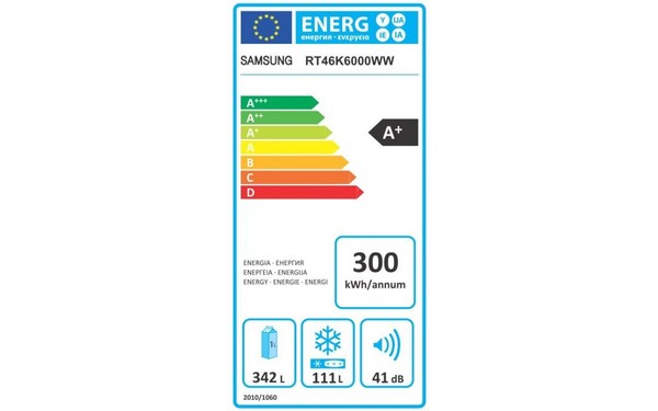 SAMSUNG RT46K6000WW - &Eacute;tiquette &eacute;nergie