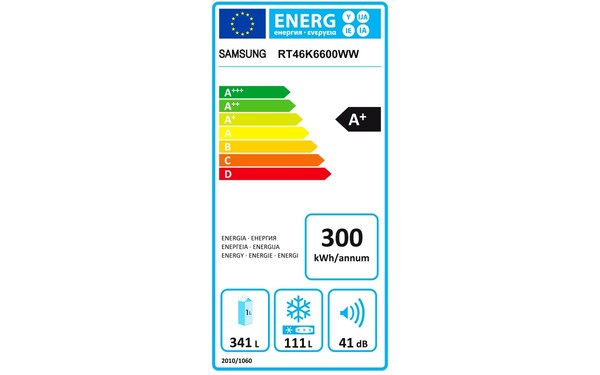 SAMSUNG RT46K6600WW - &Eacute;tiquette &eacute;nergie