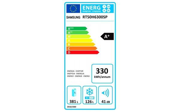 SAMSUNG RT50H6300SP - &Eacute;tiquette &eacute;nergie