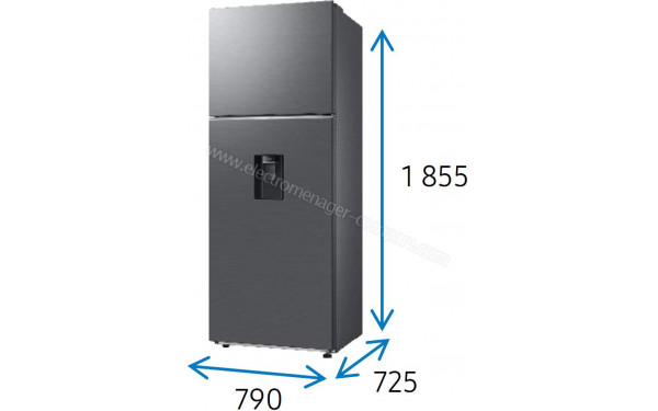 SAMSUNG RT53DG7B14S9 - Dimensions