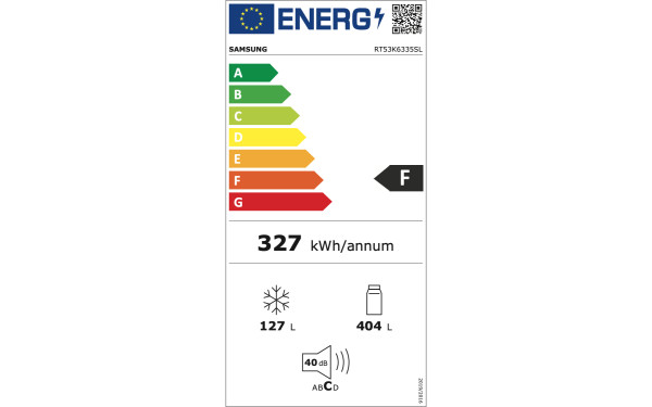 SAMSUNG RT53K6335SL - &Eacute;tiquette &eacute;nergie v2