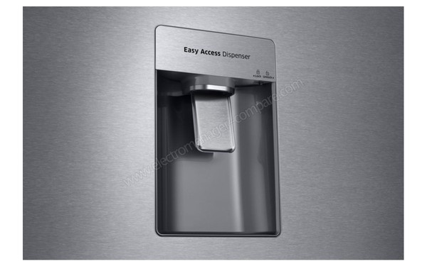 SAMSUNG RT53K6510SL - Distributeur d'eau (cr&eacute;dit : Boulanger)