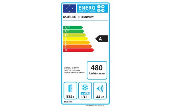 SAMSUNG RT59NMSW - &Eacute;tiquette &eacute;nergie