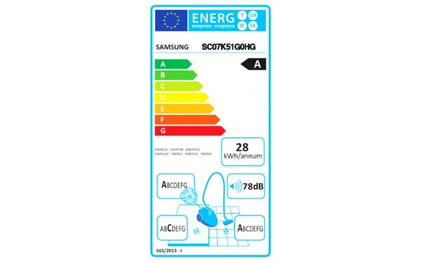 SAMSUNG SC07K51G0H - &Eacute;tiquette &eacute;nergie