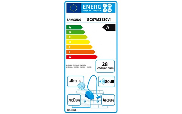 SAMSUNG SC07M3130V1 - &Eacute;tiquette &eacute;nergie