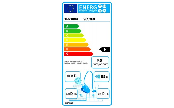 SAMSUNG SC52E0 - &Eacute;tiquette &eacute;nergie