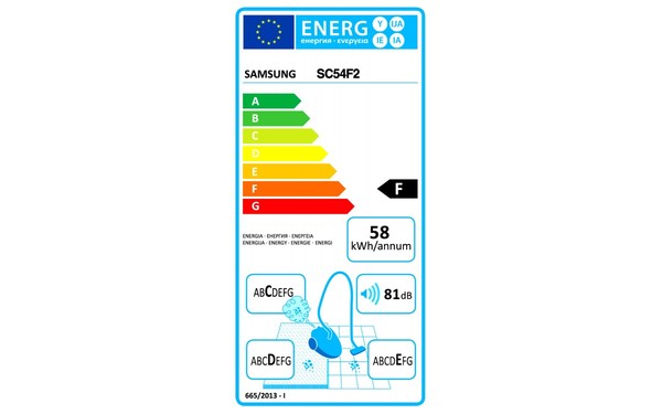 SAMSUNG SC54F2 - &Eacute;tiquette &eacute;nergie