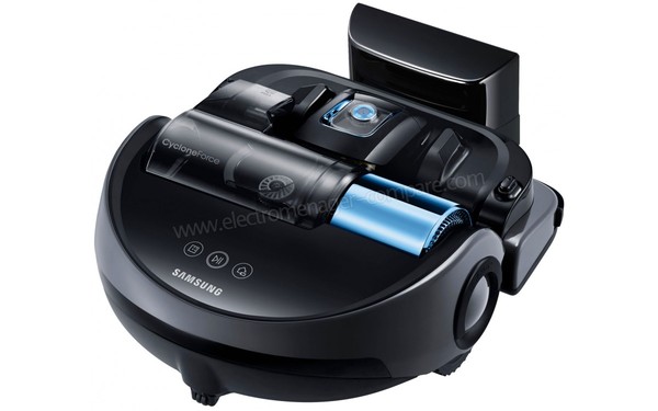 SAMSUNG SR20J9040W - 3/4 droite vue de l'arri&egrave;re avec station de charge