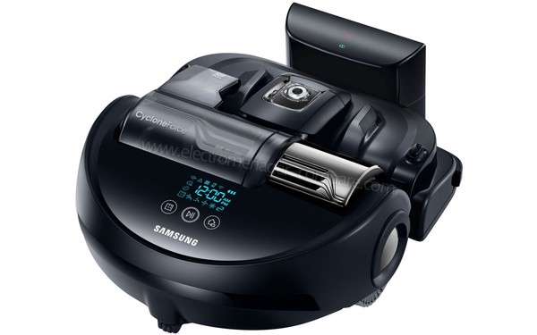 SAMSUNG VR20K9350WK/SB - Vue 3/4 droite sur base de charge