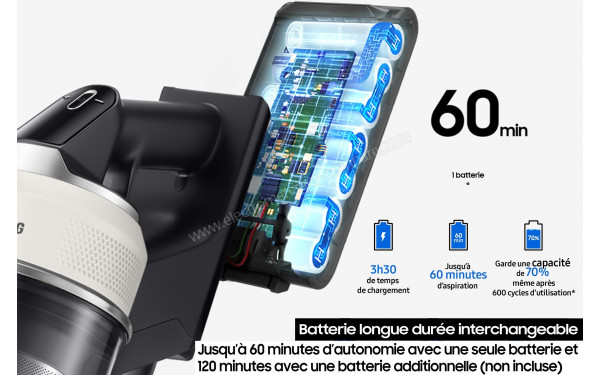 SAMSUNG VS20B75BDR5 - Batterie longue dur&eacute;e interchangeable