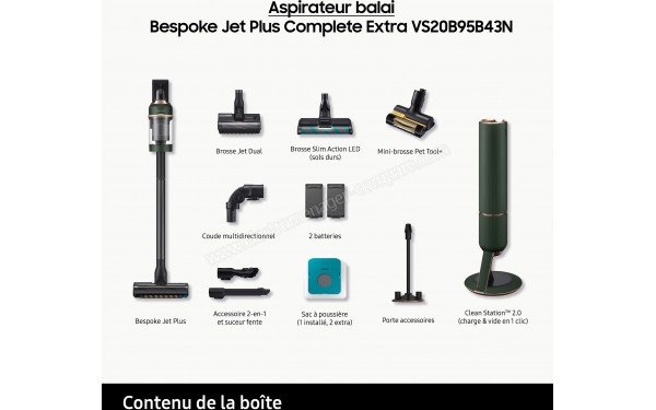 SAMSUNG VS20B95B43N - Accessoires