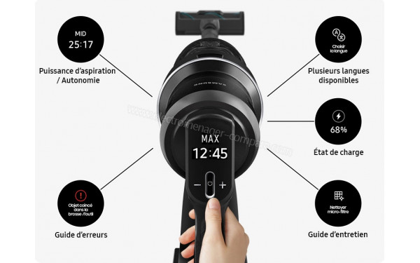 SAMSUNG VS20C95E4TB - Ecran de commande