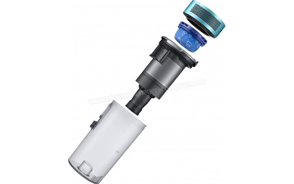 SAMSUNG VS20T7531T1/EN - Vue du bac et des filtres