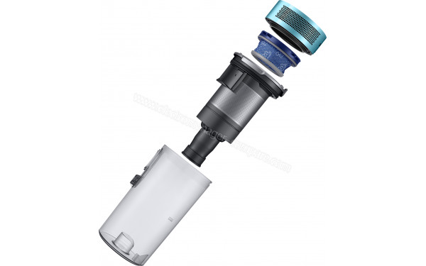 SAMSUNG VS20T7534T1/EN - Vue du bac et des filtres