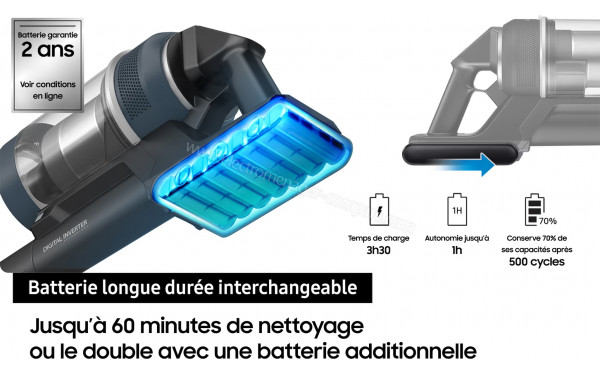 SAMSUNG VS70H25XLG - Batterie longue dur&eacute;e interchangeable