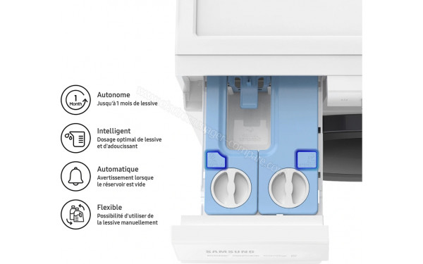 SAMSUNG WD11DG6B85BE - Zoom sur le tiroir lessiviel