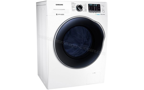 SAMSUNG WD70J5A10AW - Vue 3/4 gauche (cr&eacute;dit : Darty)