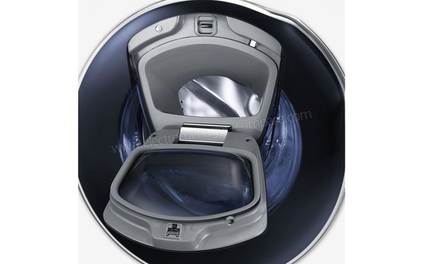 SAMSUNG WD70K5410OW - Hublot additionnel ouvert (cr&eacute;dit : Boulanger)