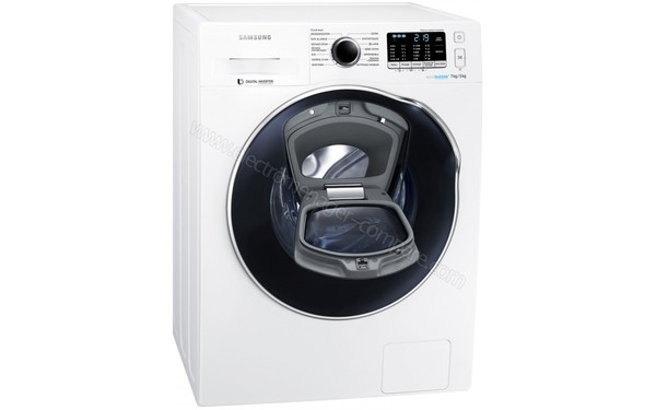 SAMSUNG WD70K5410OW - Vue 3/4 gauche n&deg;2 (cr&eacute;dit : Boulanger)