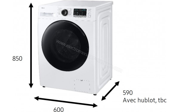 SAMSUNG WD80HG4U04BE - Dimensions