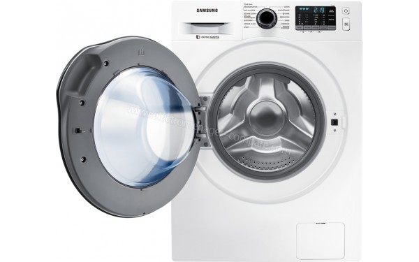 SAMSUNG WD80J5B30AW - Vue de face avec hublot ouvert