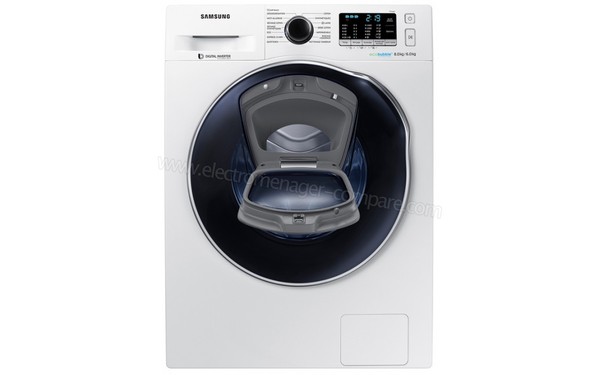 SAMSUNG WD80K5B10OW - Vue de face 2 (cr&eacute;dit : Darty)