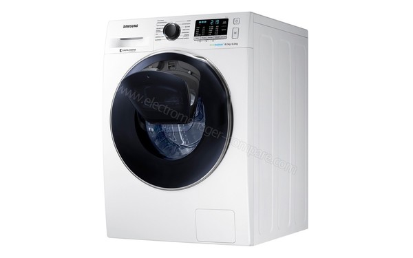 SAMSUNG WD80K5B10OW - Vue 3/4 gauche 3 (cr&eacute;dit : Darty)