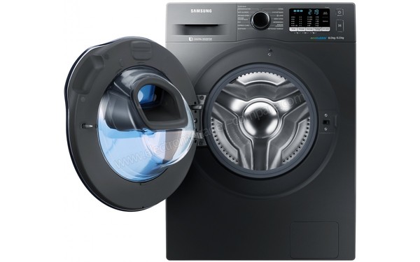 SAMSUNG WD80K5B10OX - Vue de face hublot ouvert (cr&eacute;dit : Boulanger)